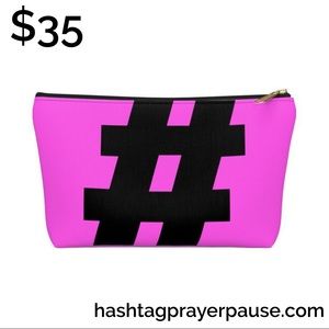 #PrayerPause Passion Accessory Pouch w T-bottom